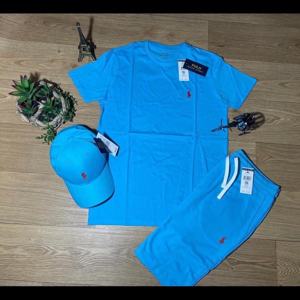 Baby Blue Ralph Lauren Polo Short Set